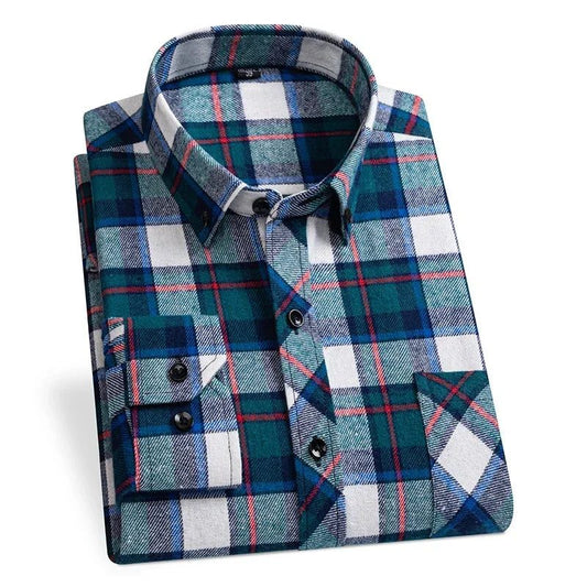 2024 Men's Plus Size Flannel Casual Shirts