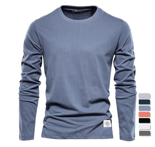 High-Quality Cotton Long Sleeve T-Shirt for Men