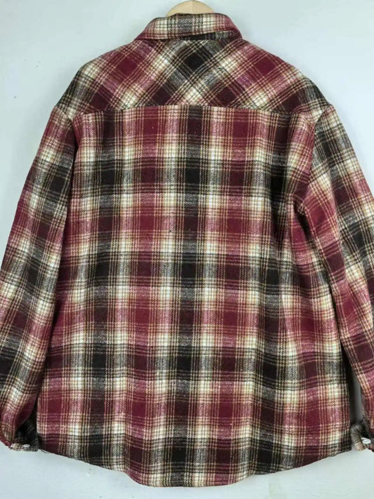 Men's Autumn Plaid Flannel Shirt Casual
