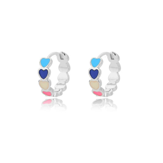Waterproof Gold Heart Earrings for Women