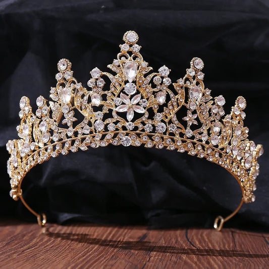 Luxury Crystal Tiara for Bridal Hair Jewelry