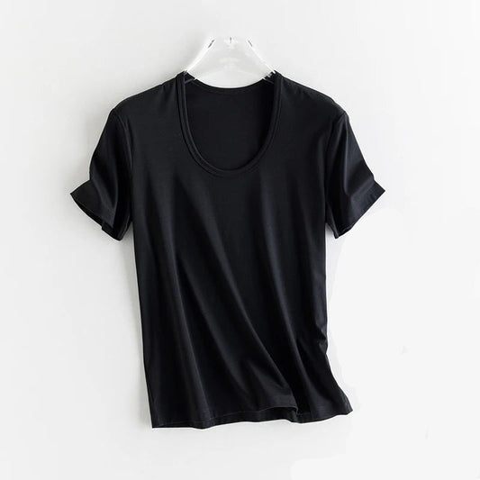 Luxury Silk Cropped T-Shirts for Women