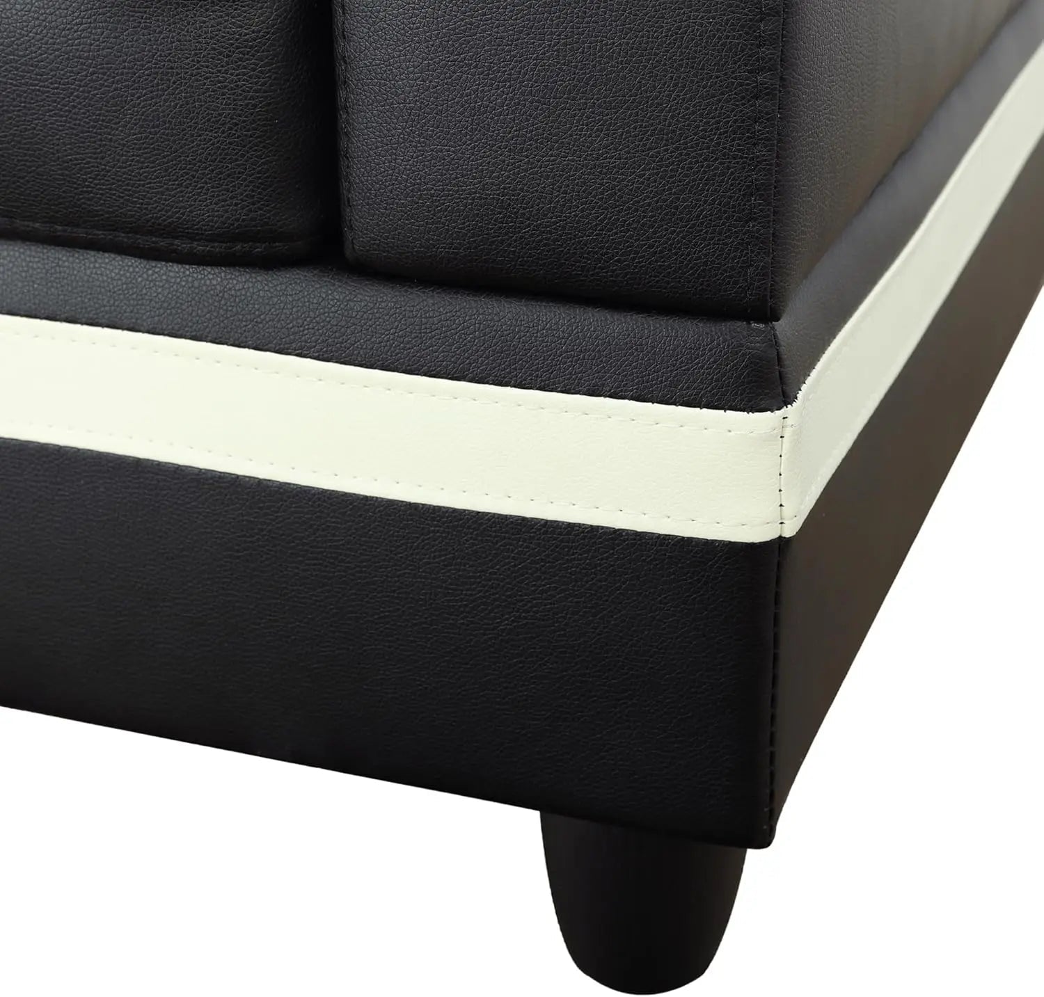 103” W L-Shaped Sectional Sofa with Storage