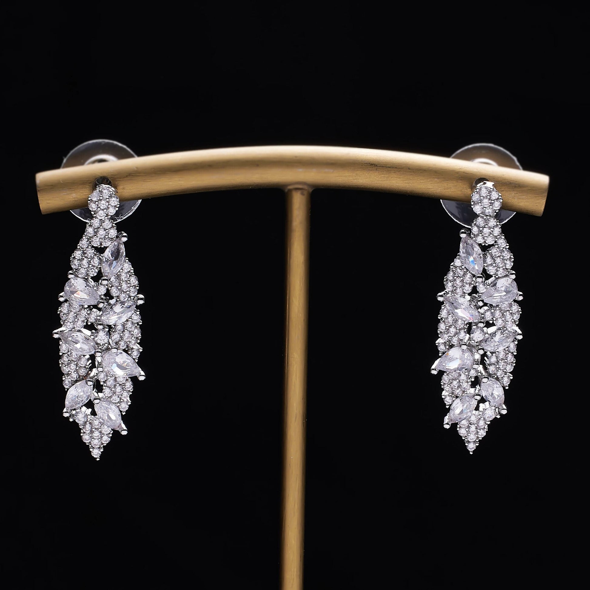 Elegant 4-Piece Cubic Zirconia Wedding Jewelry Set