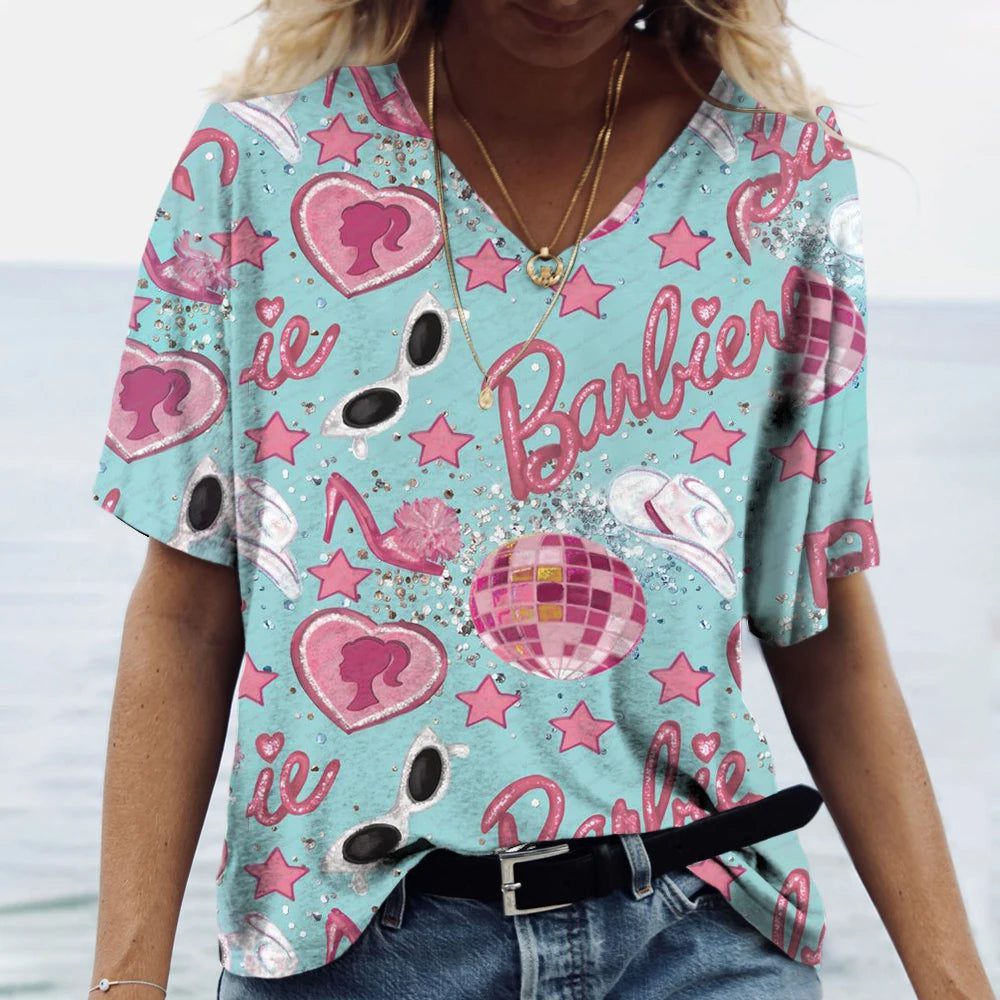 Funny Summer T-Shirt for Women - Barbie