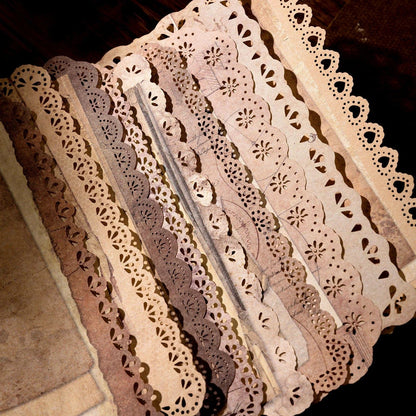 Vintage Floral Lace Scrapbook Paper Pack
