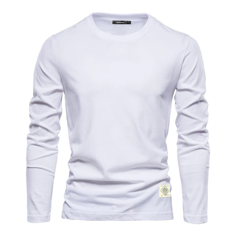 High-Quality Cotton Long Sleeve T-Shirt for Men