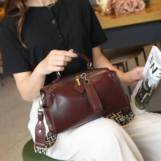 2024 Trendy Cowhide Leather Crossbody Handbags