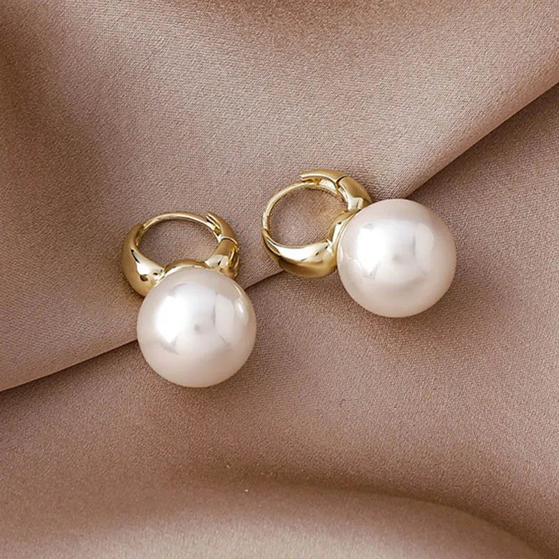 Elegant Imitation Pearl Dangle Earrings for Weddings