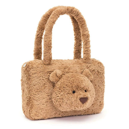 Luxury Plush Bear Crossbody Bag for Women