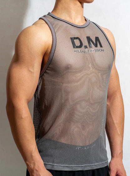 Men's Breathable Mesh Tank Top Vest