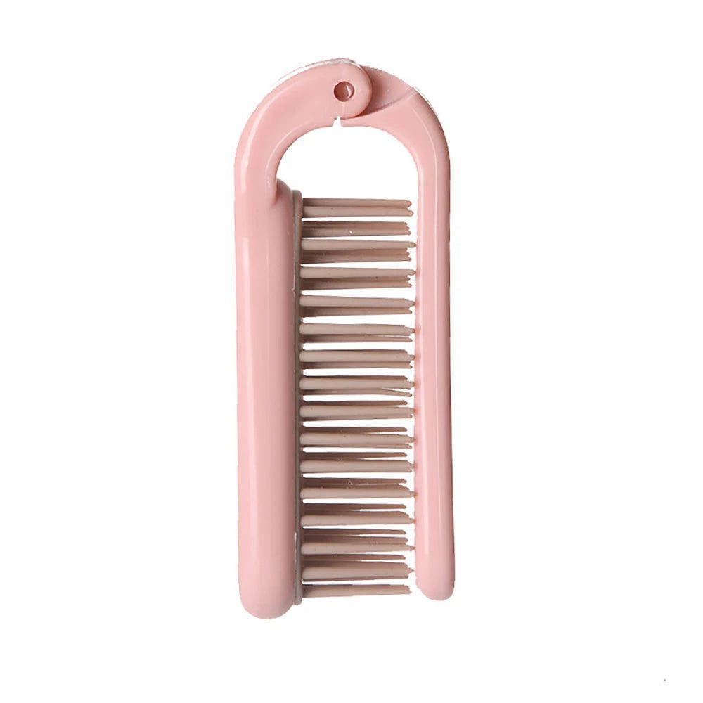 Portable Foldable Hair Comb for Travel Styling