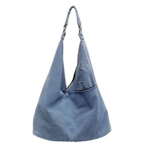 2024 Large Denim Shoulder Bags for Women