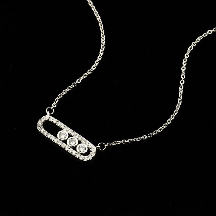 Elegant Gold Plated Crystal Bead Wedding Necklace