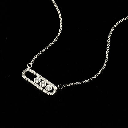 Elegant Gold Plated Crystal Bead Wedding Necklace