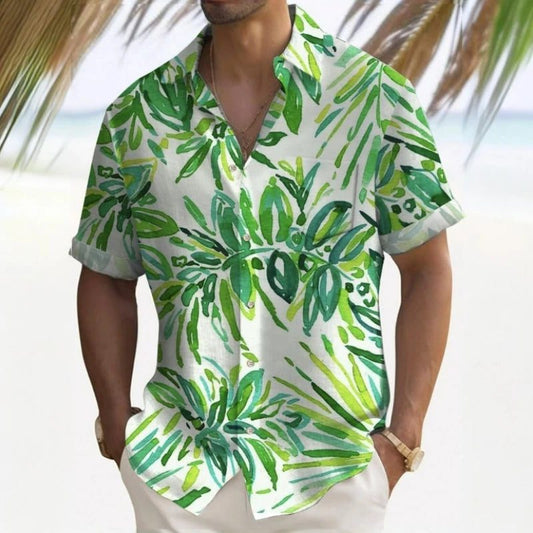 2024 Men's 3D Beach Flower Hawaiian Shirt