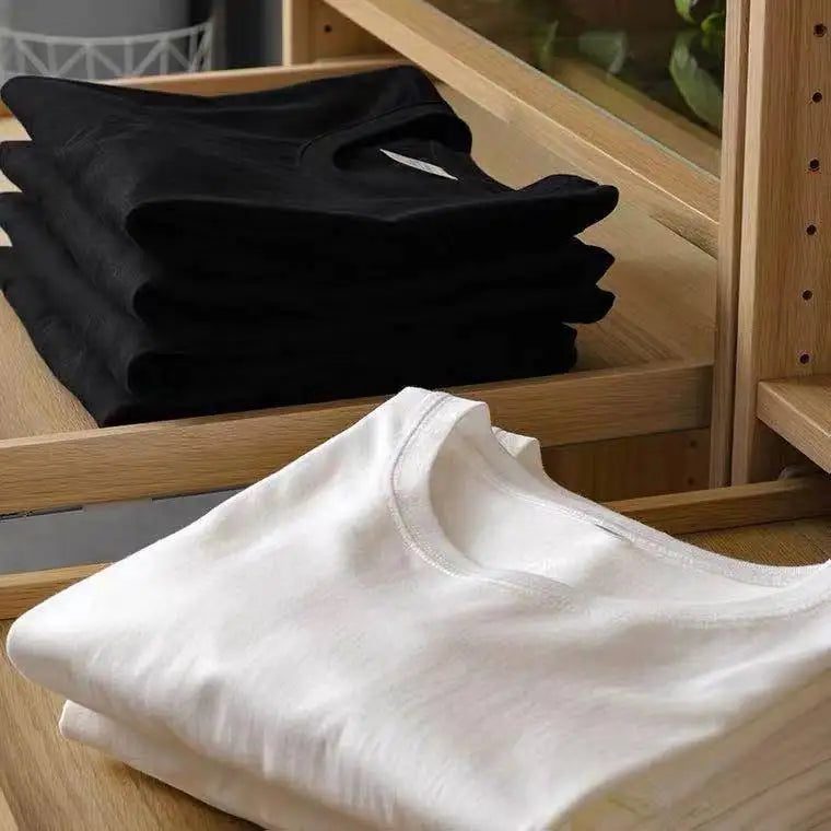 2pcs Cotton T-Shirts for Men and Women