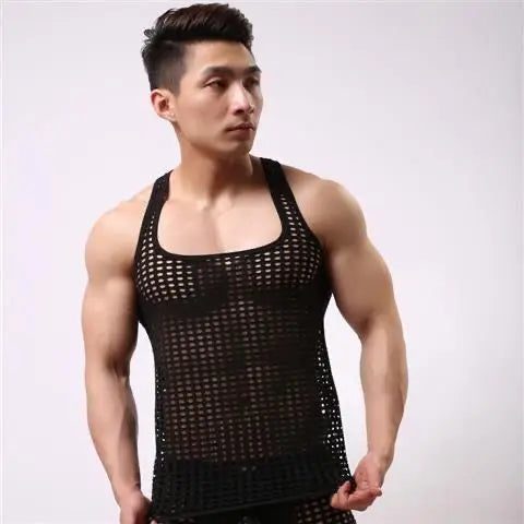 Men's Breathable Mesh Tank Top Summer