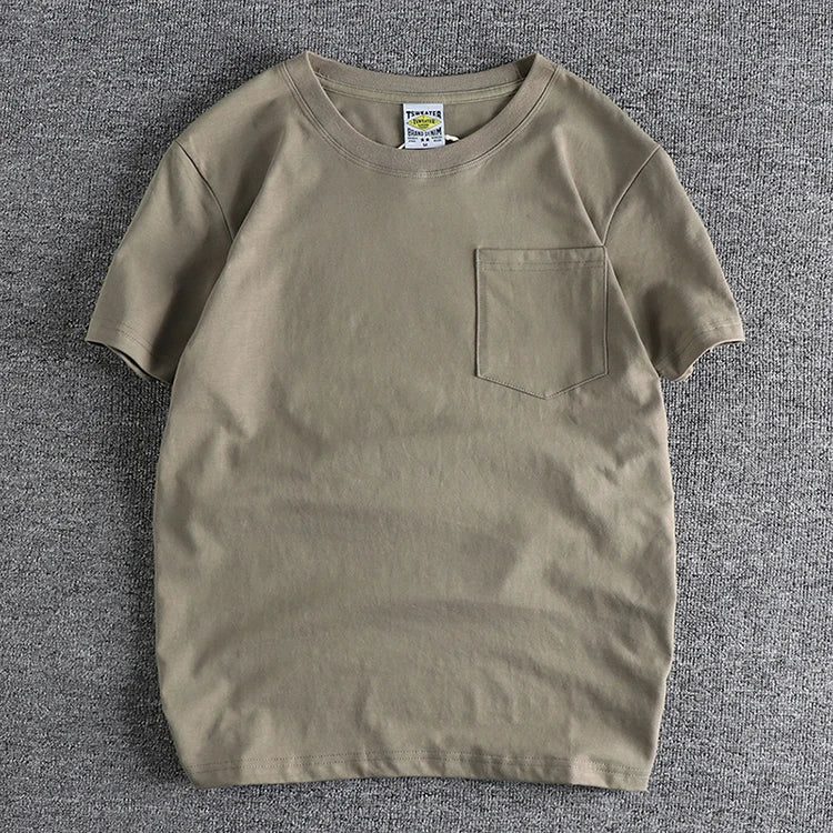 Men's Cotton Pocket T-Shirt - Basic Style