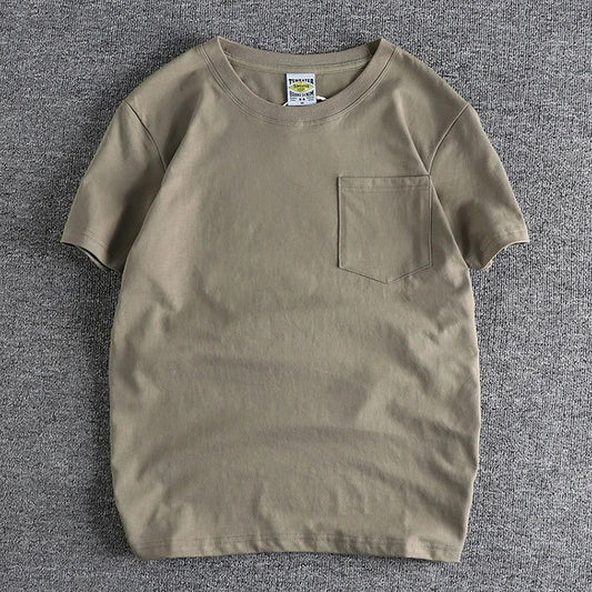 Men's Cotton Pocket T-Shirt - Basic Style