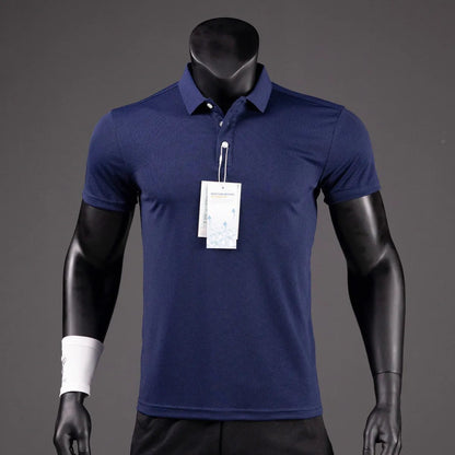 Luxury Men's Golf Polo Shirt - Quick-Drying