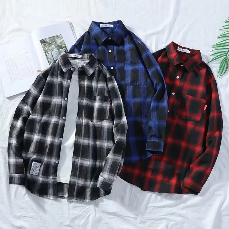 High-Quality Men's Flannel Plaid Shirt