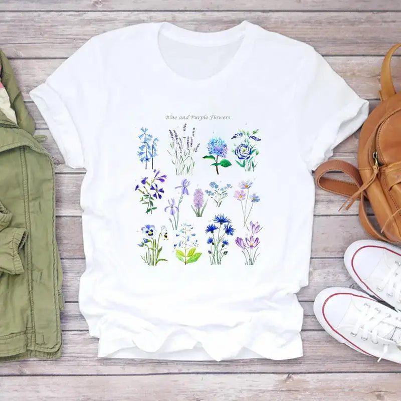 Floral Print Oversized T-Shirt for Women