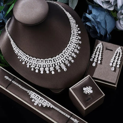2023 Bridal Wedding Jewelry Set - 4 Pieces