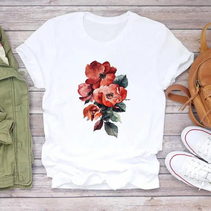 Floral Print Oversized T-Shirt for Women