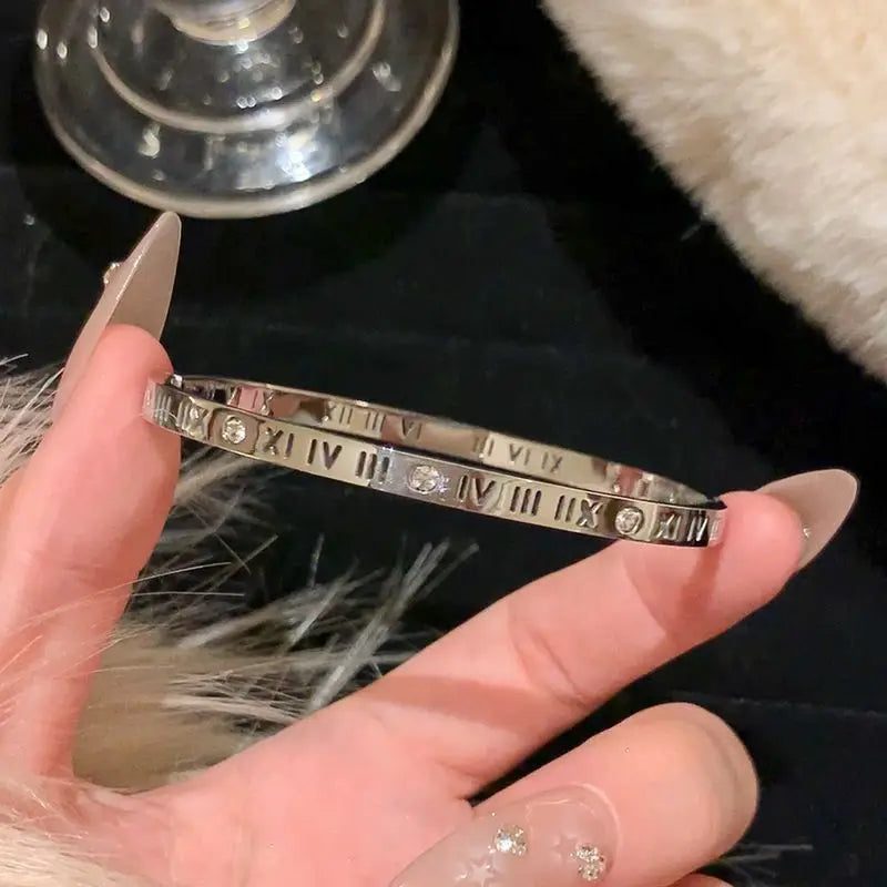 Waterproof Titanium Steel Bangles for Women