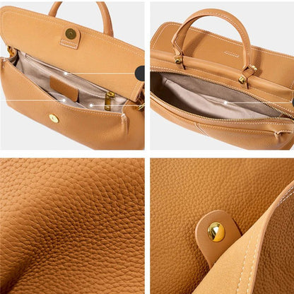Genuine Leather Work Tote Handbags for Women