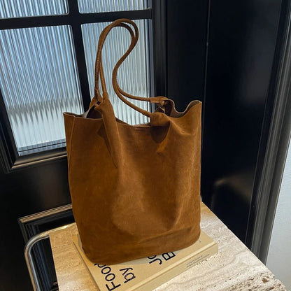 2024 Large Suede Shoulder Bags for Women