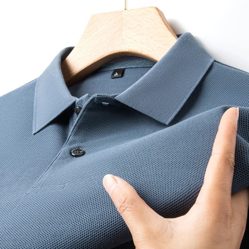 Men's Cotton Polo Shirt for Summer Sports