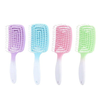 Gradient Color Detangling Comb for Curly Hair