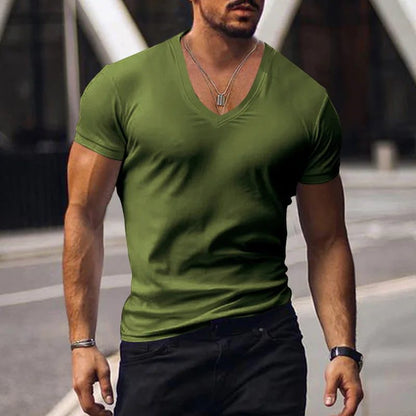 Men's V-Neck Quick-Dry Summer T-Shirt