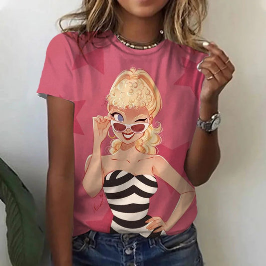 Kawaii Summer Princess T-Shirt for Women