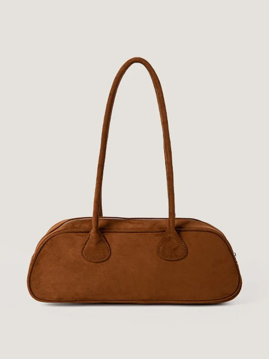 Vintage One Shoulder Suede Handbags for Women