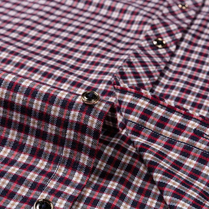 Men's Plus Size Cotton Plaid Flannel Shirt