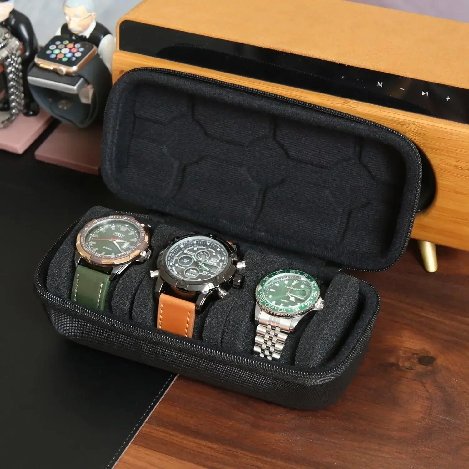 Portable Watch Box Organizer for Travel Storage