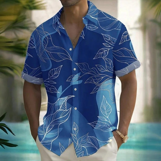 2024 Men's 3D Beach Flower Hawaiian Shirt
