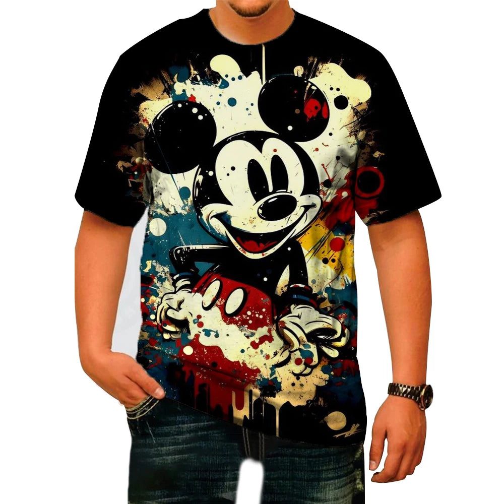 Men's Casual Mickey Mouse Summer T-Shirt