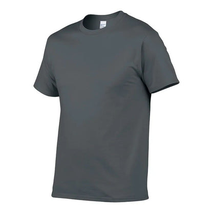 High Quality Men's Cotton Solid Color T-Shirt
