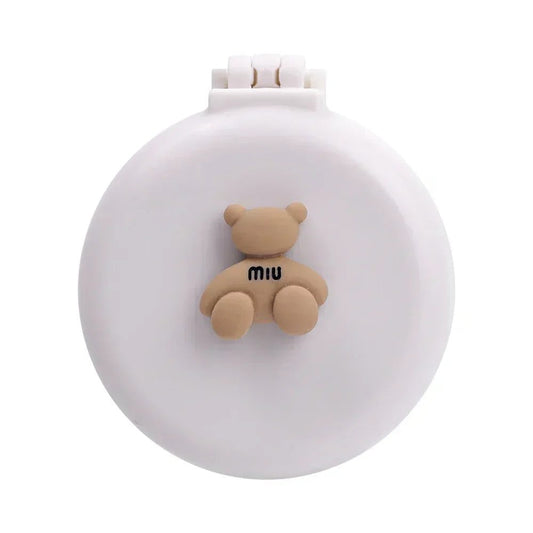 Portable Mini Pocket Mirror Hair Brush