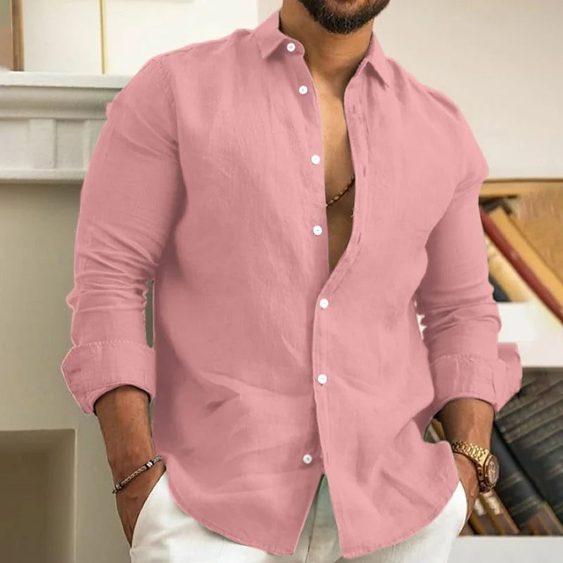 Men's Linen Casual Shirt for Summer