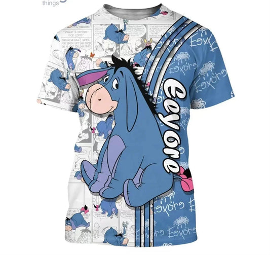 2024 Eeyore Donkey 3D Cartoon T-Shirt