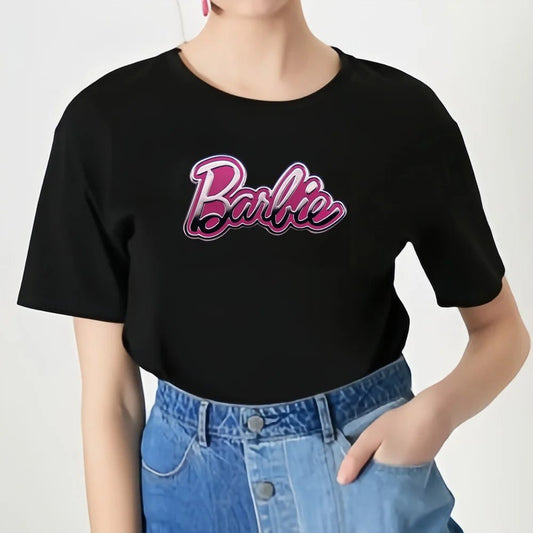 Barbie T-Shirt Women: Soft Cotton Summer Tops for Girls