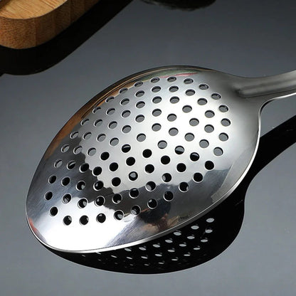 Elegant Slotted Stainless Steel Serving Spoons