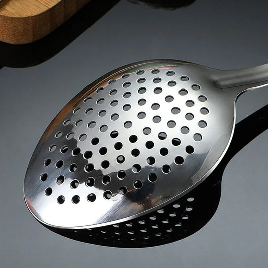 Elegant Slotted Stainless Steel Serving Spoons