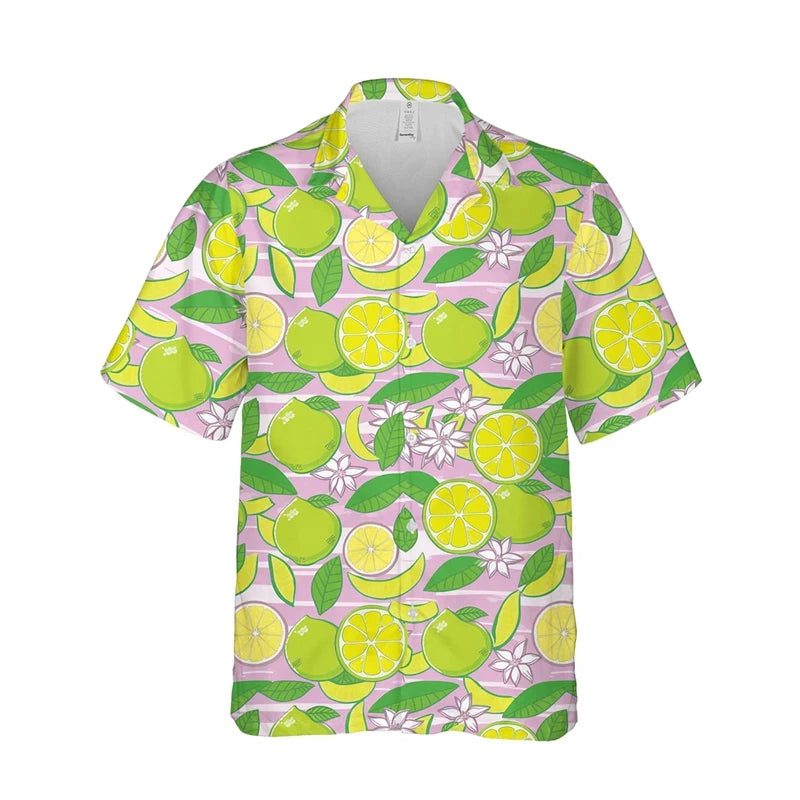 Men's Hawaiian Shirt 3D Fruit Print