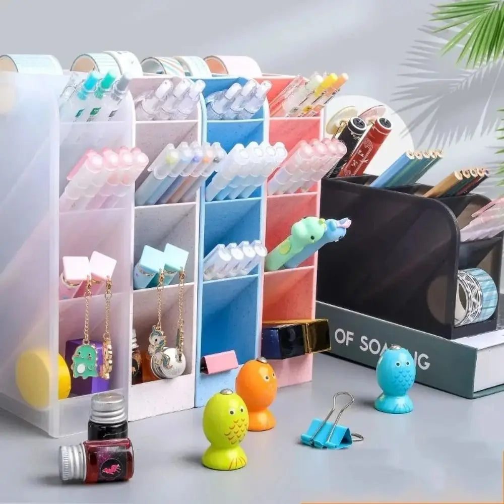 Colorful Desktop Organizer for Pens and Brushes